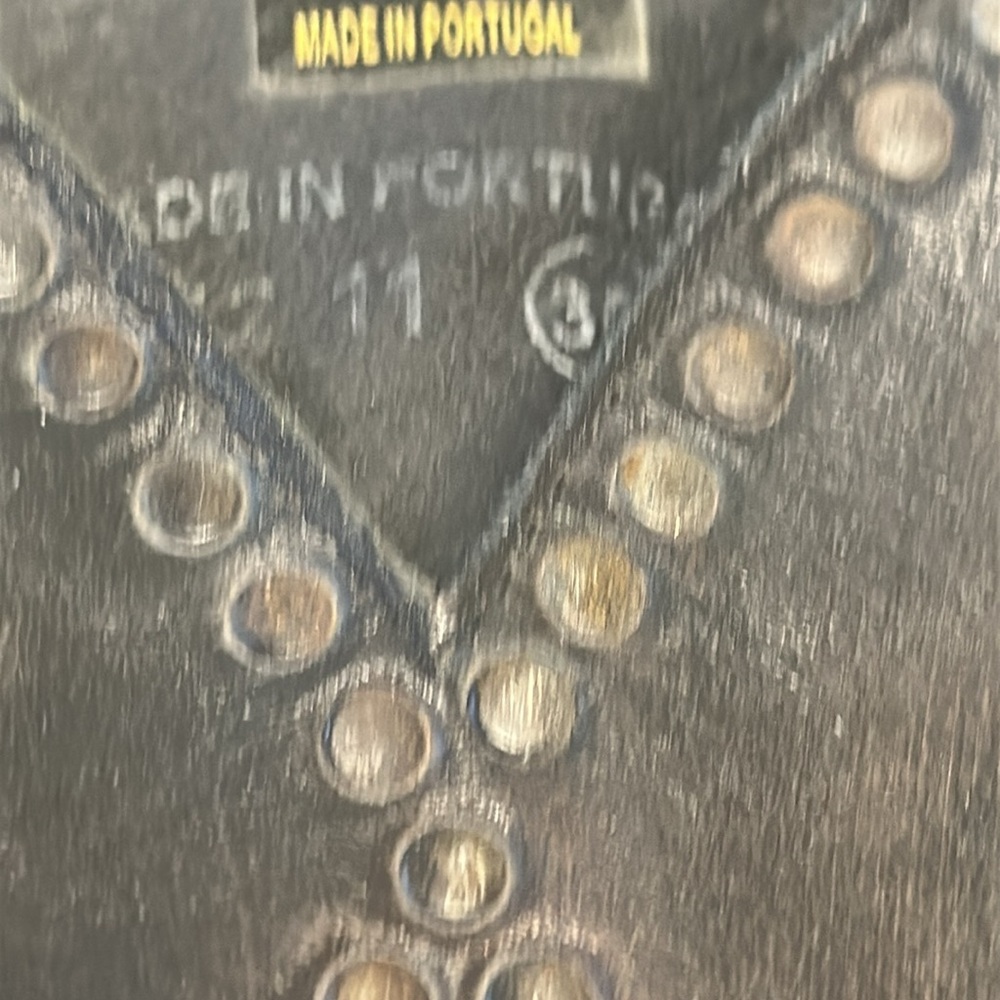Vintage Free People Brown Leather studded boots - Picture 8 of 8